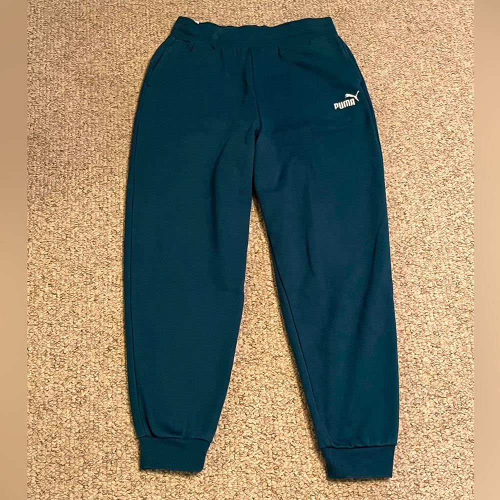 Puma women’s joggers sweatpants lounge tapered ankle pants size M